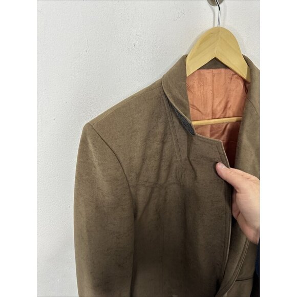 Vintage Western Men 42S Short Blazer Sports Coat Cowboy Rodeo Brown - Picture 3 of 7